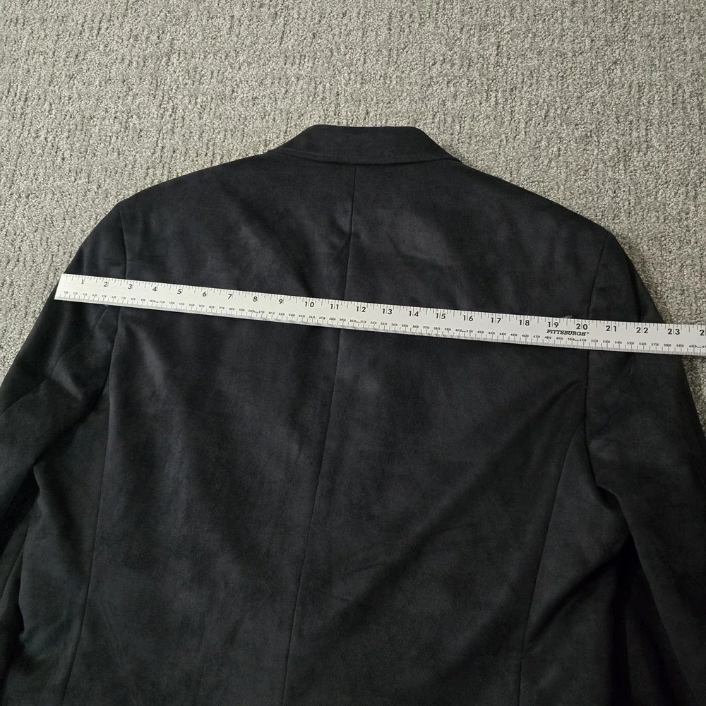 Lauren Ralph Lauren Men's Black Faux Suede Sport Coat Blazer 40L Two Button Clas